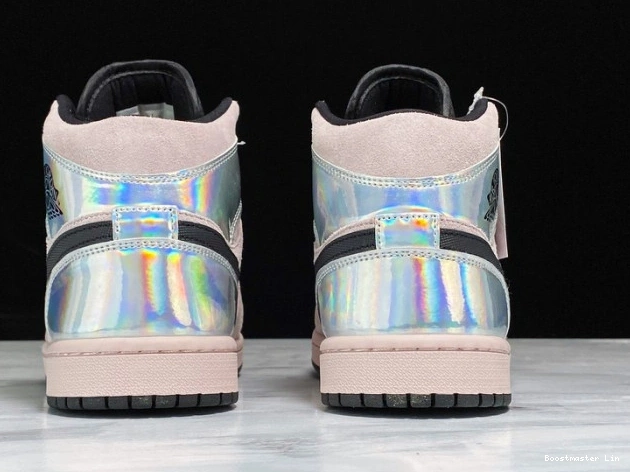 Boostmaster lin BQ6472-602 Iridescent 1 Dirty Mid Powder Air Jordan (W) 0708